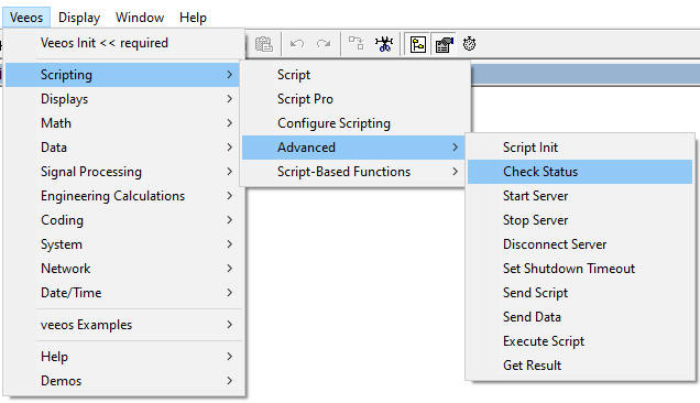 scripting menu