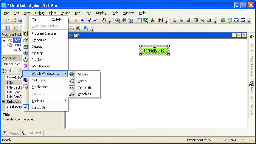 VEE 9.0 Screenshot